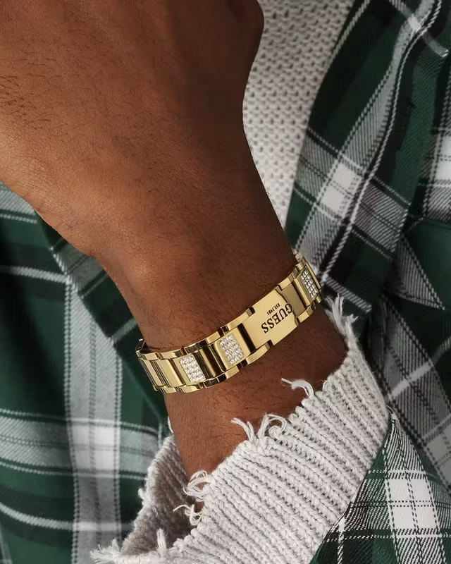 GUESS 15MM FRONTIER CRYSTAL BRACELET UMB79006