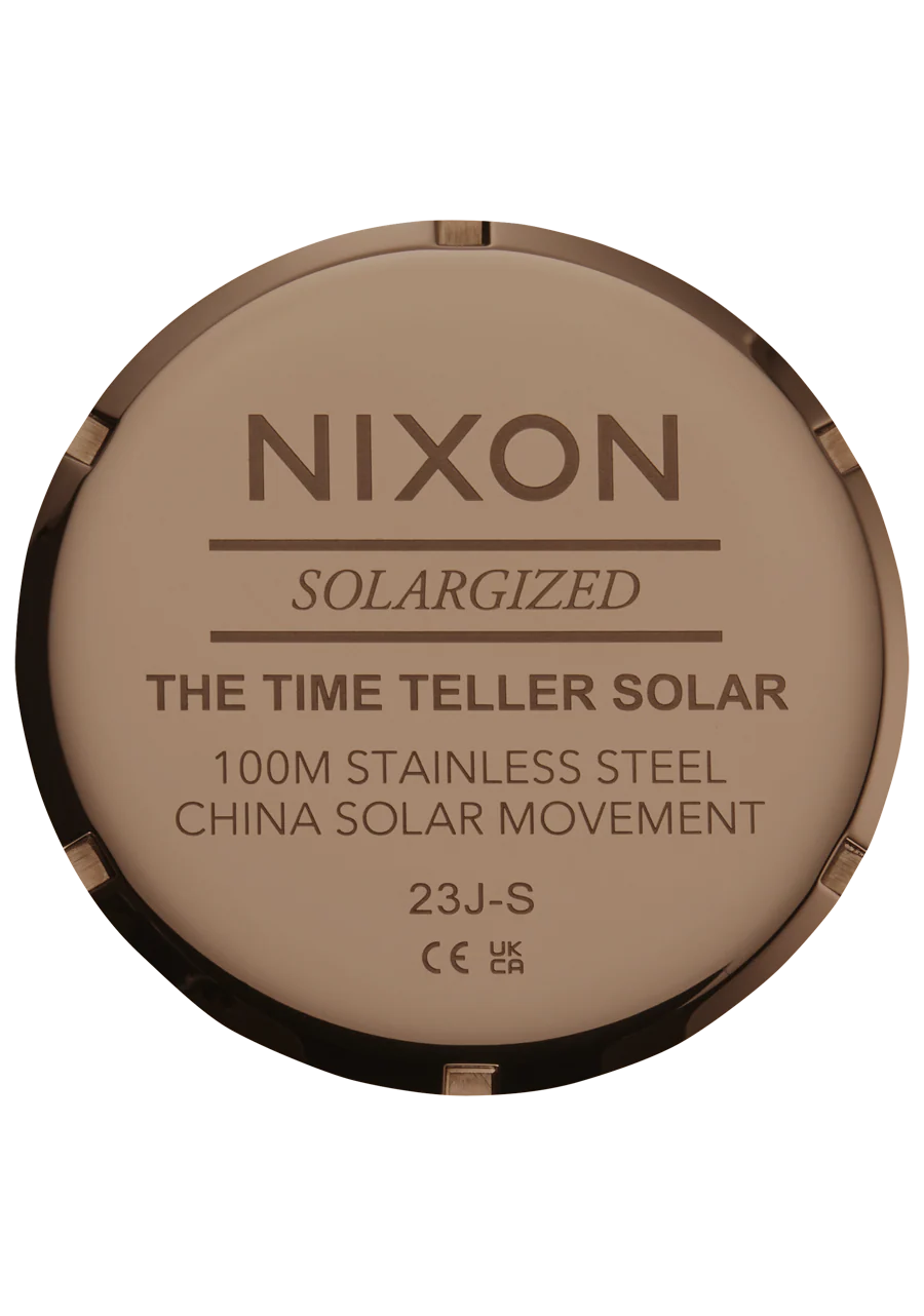 Nixon Time Teller Solar Chocolate / Cappuccino