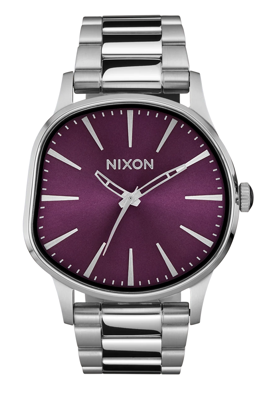 Nixon Sentry Wobble - Silver / Purple Sunray