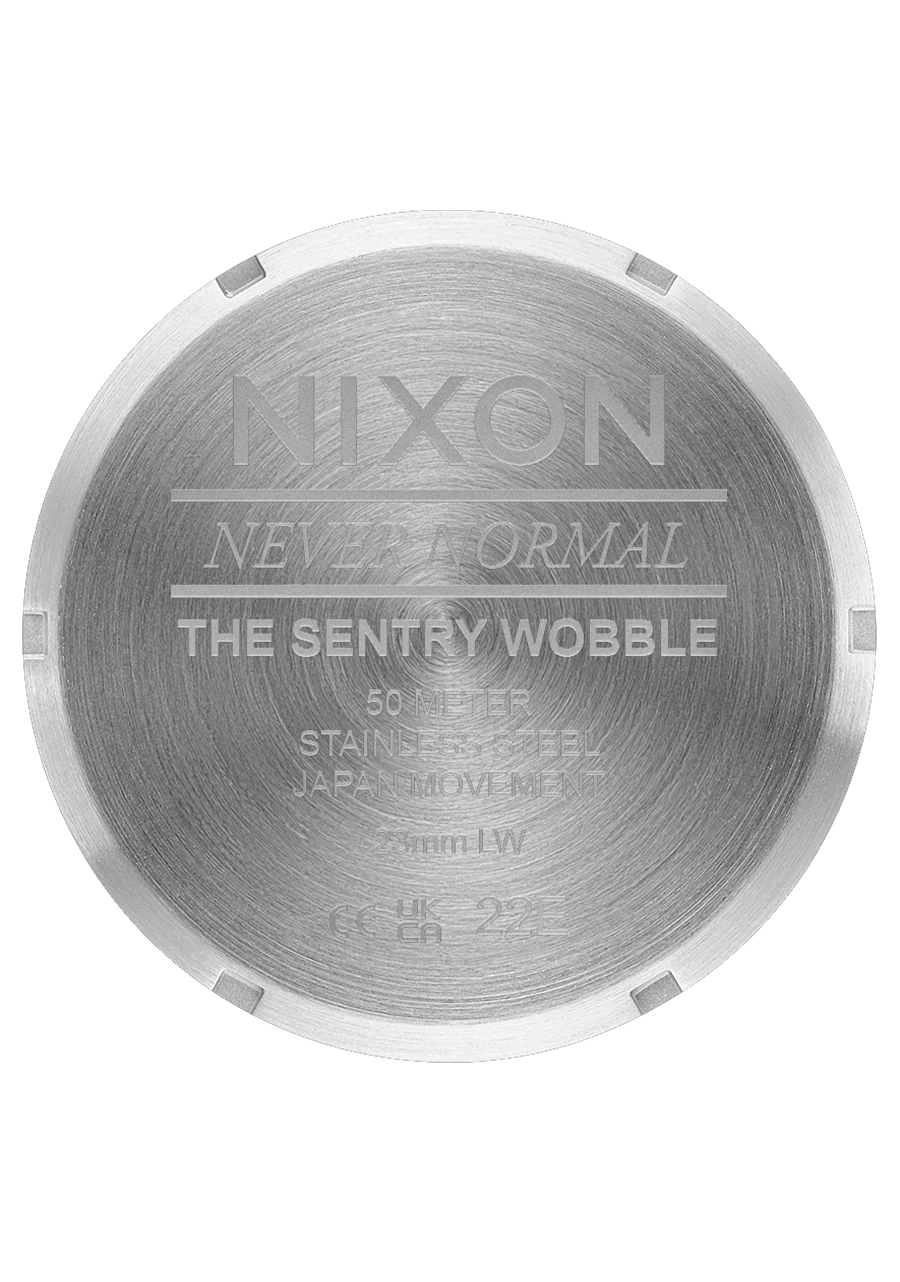 Nixon Sentry Wobble - Silver / Purple Sunray