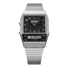 Load image into Gallery viewer, Casio x Stranger Things AQ800EST-1A Silver Analog & Digital Watch