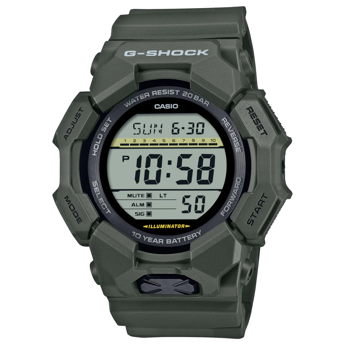 GD010-3D Khaki G-Shock Digital Watch