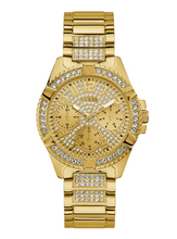 Load image into Gallery viewer, Guess W1156L2 Gold Lady Frontier Crystal Watch