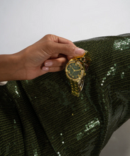 Load image into Gallery viewer, COSMO GREEN DIAL GOLD WOMEN'S WATCH GW0033L8