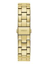Load image into Gallery viewer, GUESS GW0675l2 Ladies Gold Tri Plaque Black Link Watch