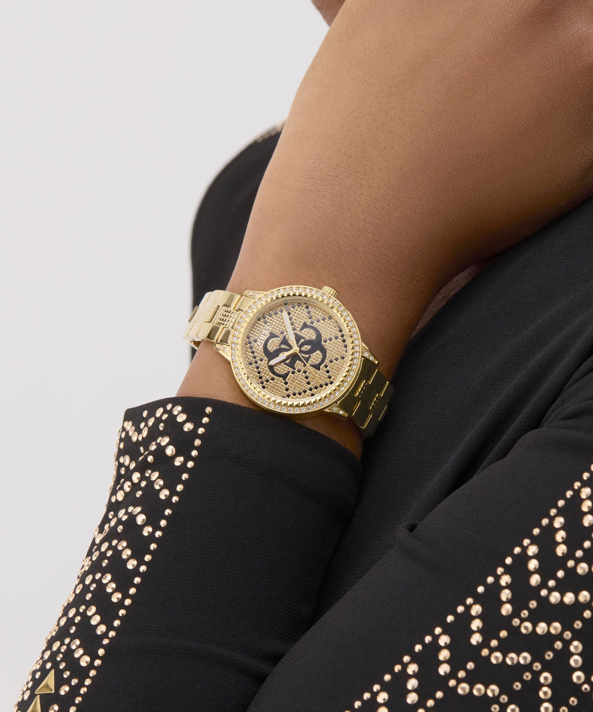 GUESS Ladies Silver Gold Analog Watch GW0944L2