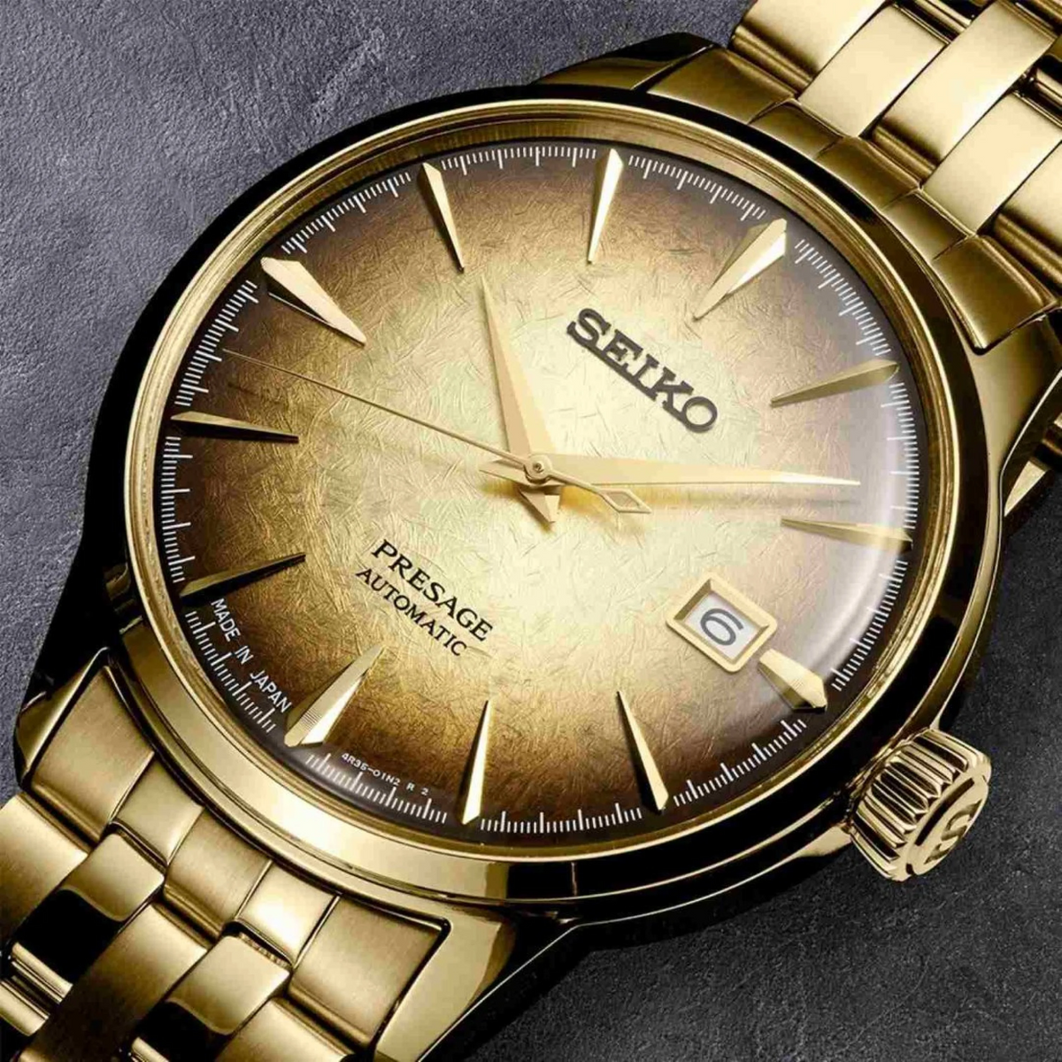 SRPK48J1 SEIKO Presage Cocktail Time Gold Watch