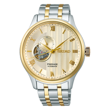 Load image into Gallery viewer, SSA464J SEIKO Presage Japanese Zen Garden Automatic Gold-Tone Sand Dial Watch