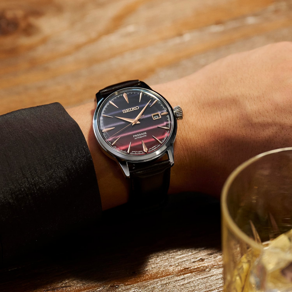 Seiko Presage Cocktail Purple Sunset STAR BAR Limited Edition Watch SRPK75J1