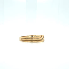Load image into Gallery viewer, 9ct Gold Two-Diamond Contour Men's Band