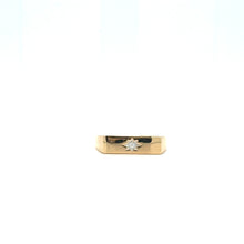 Load image into Gallery viewer, Sleek Star-Set Diamond 9ct Gold Flat Men's Band
