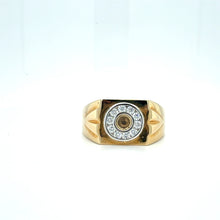 Load image into Gallery viewer, 9ct Gold Circular CZ Cluster Ring