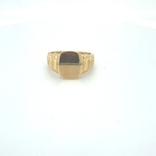 Load image into Gallery viewer, 9ct Yellow Gold Watch-Style Band Signet Ring