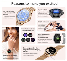Load image into Gallery viewer, Broadway GI58 Gold Mesh With Peach Strap Ladies Smartwatch Luxury