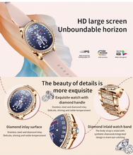Load image into Gallery viewer, Broadway GI58 Gold Mesh With Peach Strap Ladies Smartwatch Luxury