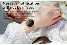 Load image into Gallery viewer, Broadway GI58 Gold Mesh With Peach Strap Ladies Smartwatch Luxury