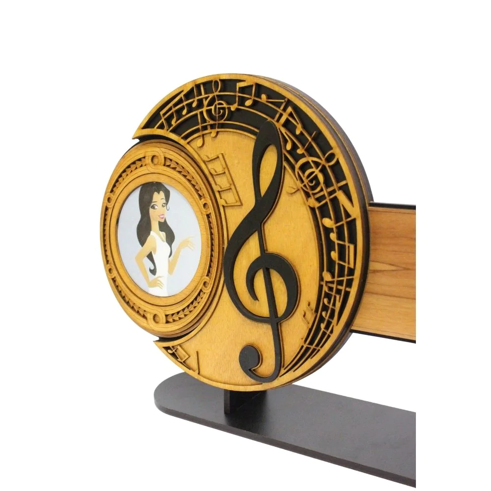 21ST TREBLE CLEF & CELEBRATION KEY WITH STAND (Engraving Option)