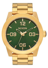 Load image into Gallery viewer, Nixon Corporal SS Gold / Green Sunray / HP Gold