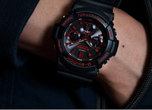 Load image into Gallery viewer, Red Ignite Series Black & Red Tough Solar GAS100BNR-1A