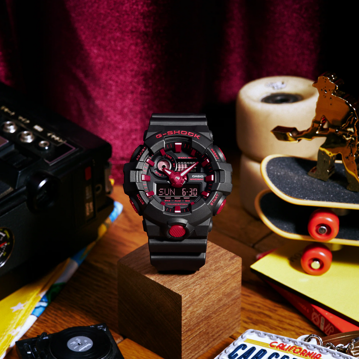 Ignite Red GA700BNR-1A Casio G-SHOCK Worldtime Watch