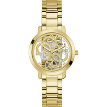Load image into Gallery viewer, GUESS GW0300L2 QUATTRO CLEAR GOLD WATCH