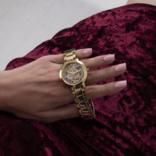 Load image into Gallery viewer, GUESS GW0300L2 QUATTRO CLEAR GOLD WATCH