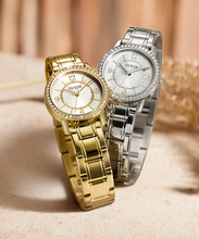 Load image into Gallery viewer, Guess GW0468L2 Ladies Melody Crystal Silver Dial Gold Tone Watch