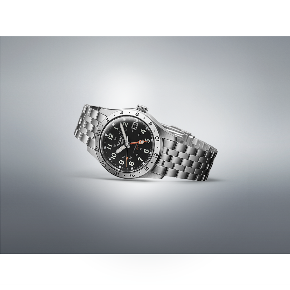 SSK023K Seiko 5 Sports Watch Silver/Black