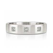 Load image into Gallery viewer, 925 Sterling Silver Cubic Zirconia Flush Set Band Ring
