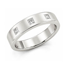 Load image into Gallery viewer, 925 Sterling Silver Cubic Zirconia Flush Set Band Ring
