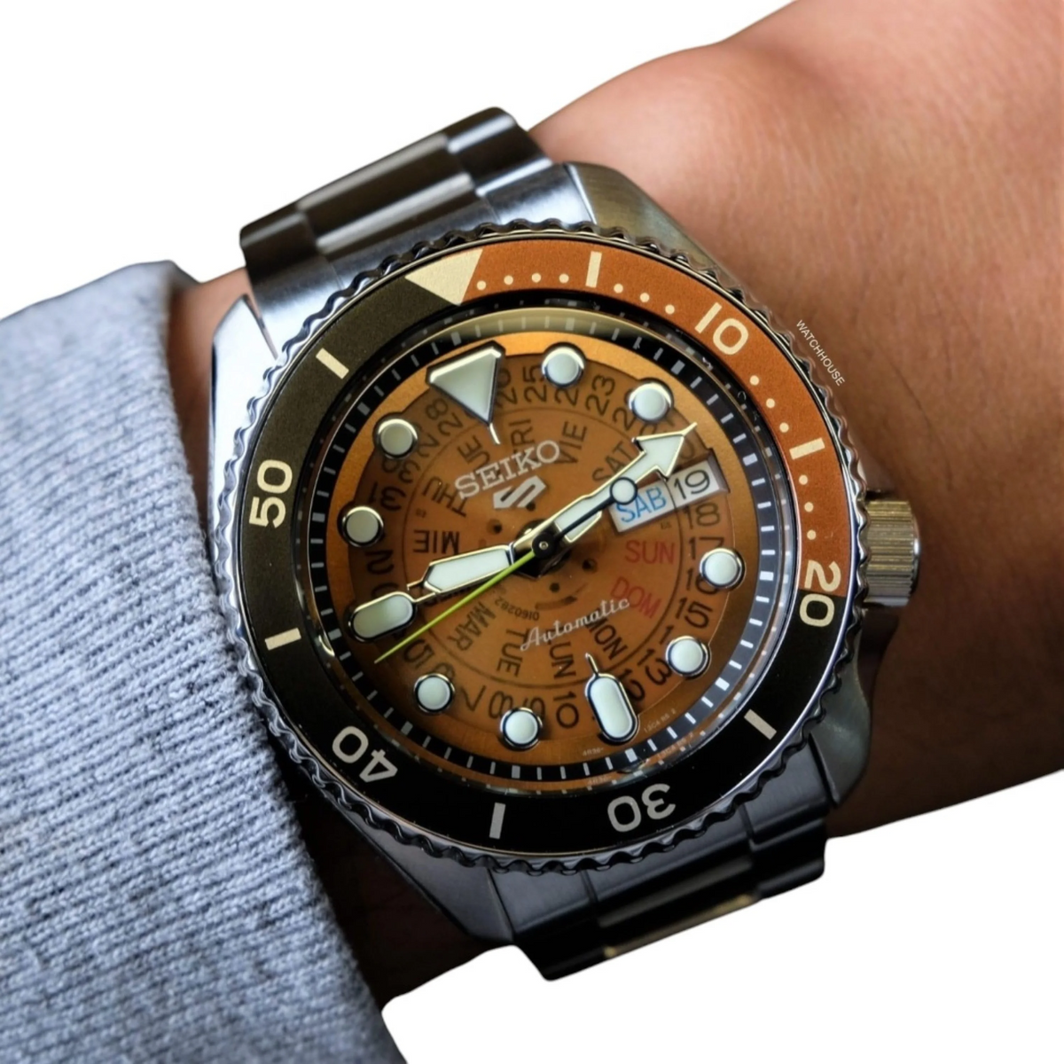 Seiko 5 Sports SRPJ47K SKX "Skeleton Style" Automatic Watch