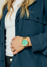 Load image into Gallery viewer, Nixon Time Teller Gold / Turquoise / Gold

