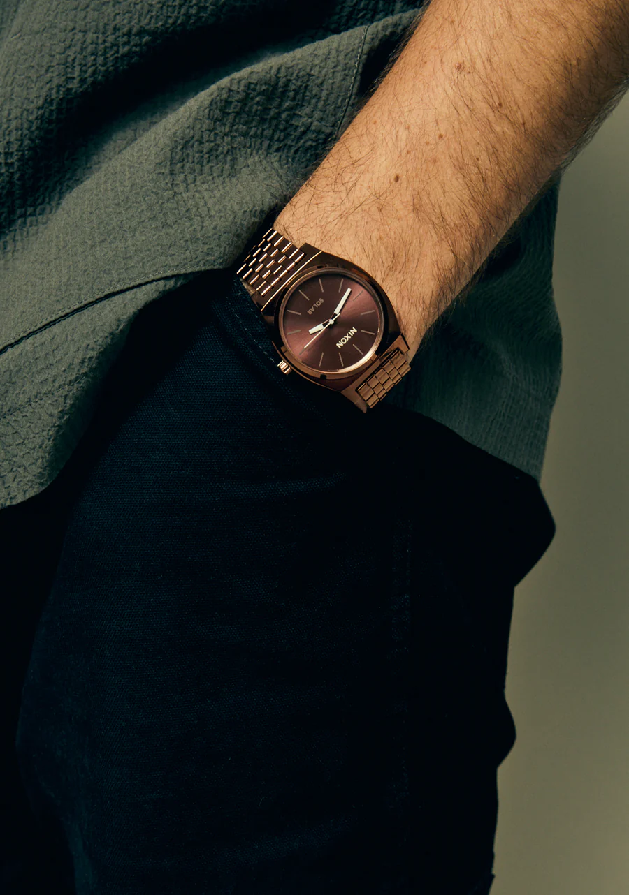 Nixon Time Teller Solar Chocolate / Cappuccino
