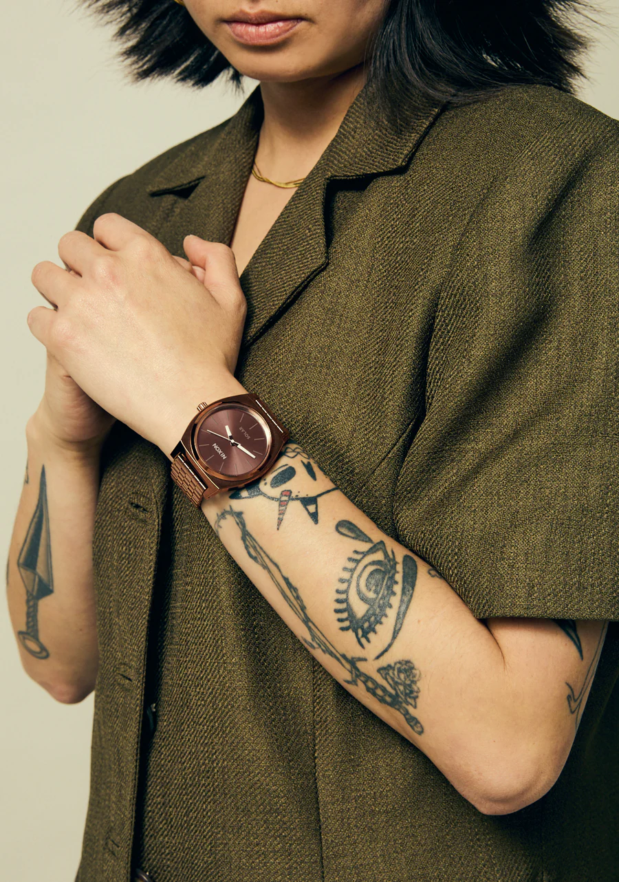 Nixon Time Teller Solar Chocolate / Cappuccino
