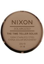Load image into Gallery viewer, Nixon Time Teller Solar Chocolate / Cappuccino
