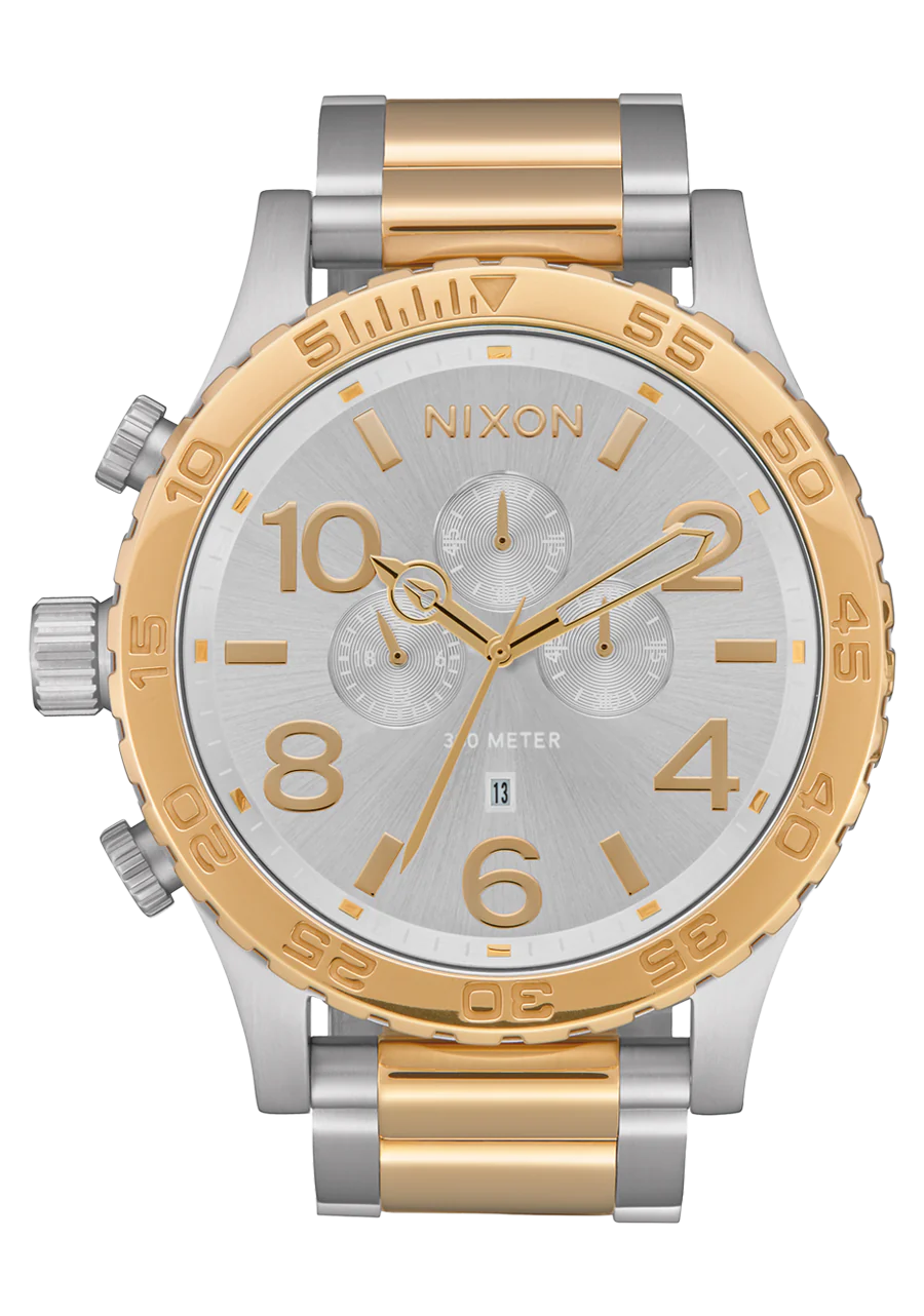 Nixon 51-30 Chrono Silver / Gold