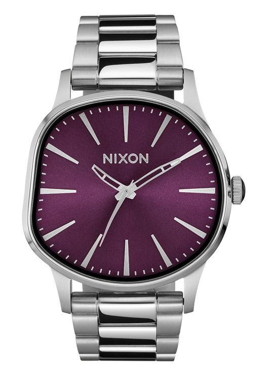 Nixon Sentry Wobble - Silver / Purple Sunray
