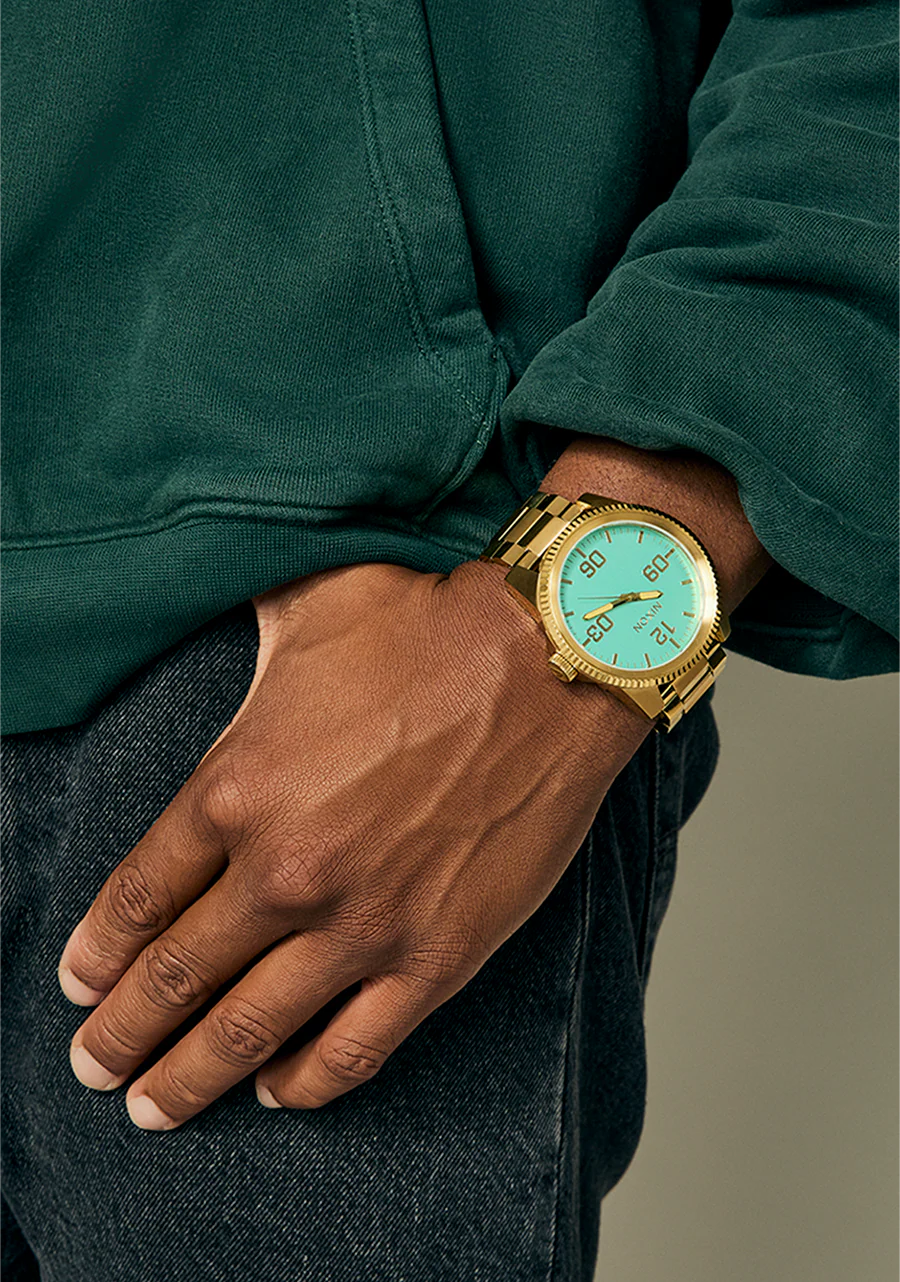 Nixon Corporal SS Gold / Turquoise / Gold New Style