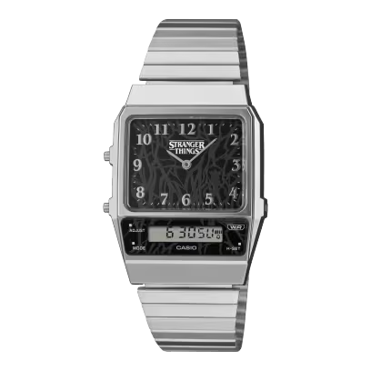 Casio x Stranger Things AQ800EST-1A Silver Analog & Digital Watch