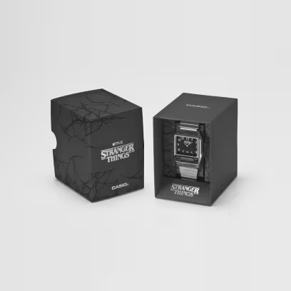 Casio x Stranger Things AQ800EST-1A Silver Analog & Digital Watch