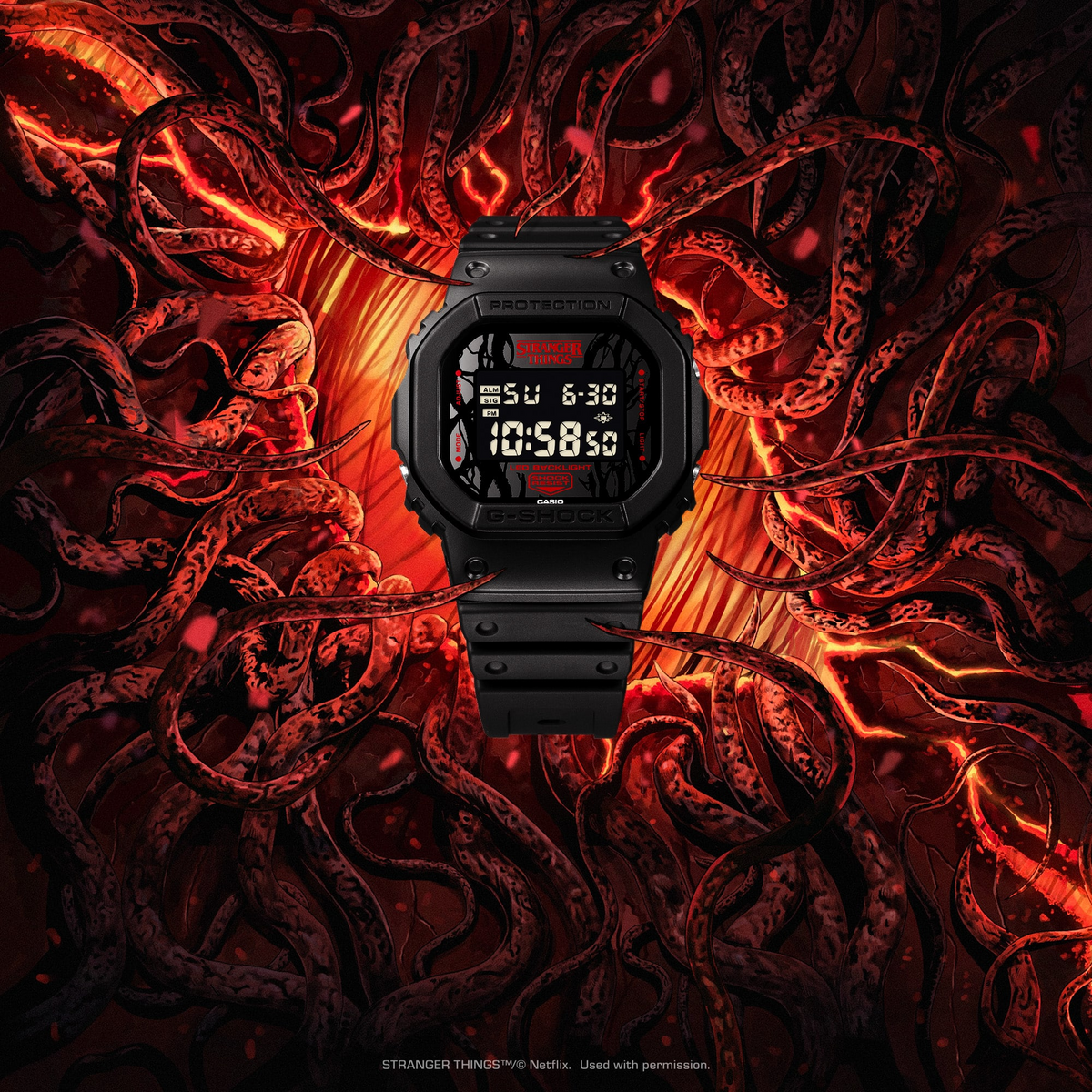 DW5600STT-1D G-SHOCK X Stranger Things Watch