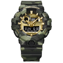 Load image into Gallery viewer, GA-700CMG-3A Green Camo/ Gold G-Shock
