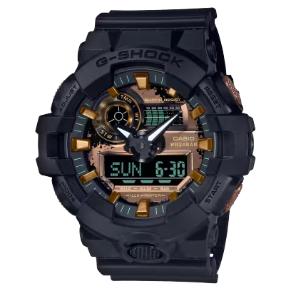GA-700RC-1A G-Shock Black/Rustic Flair