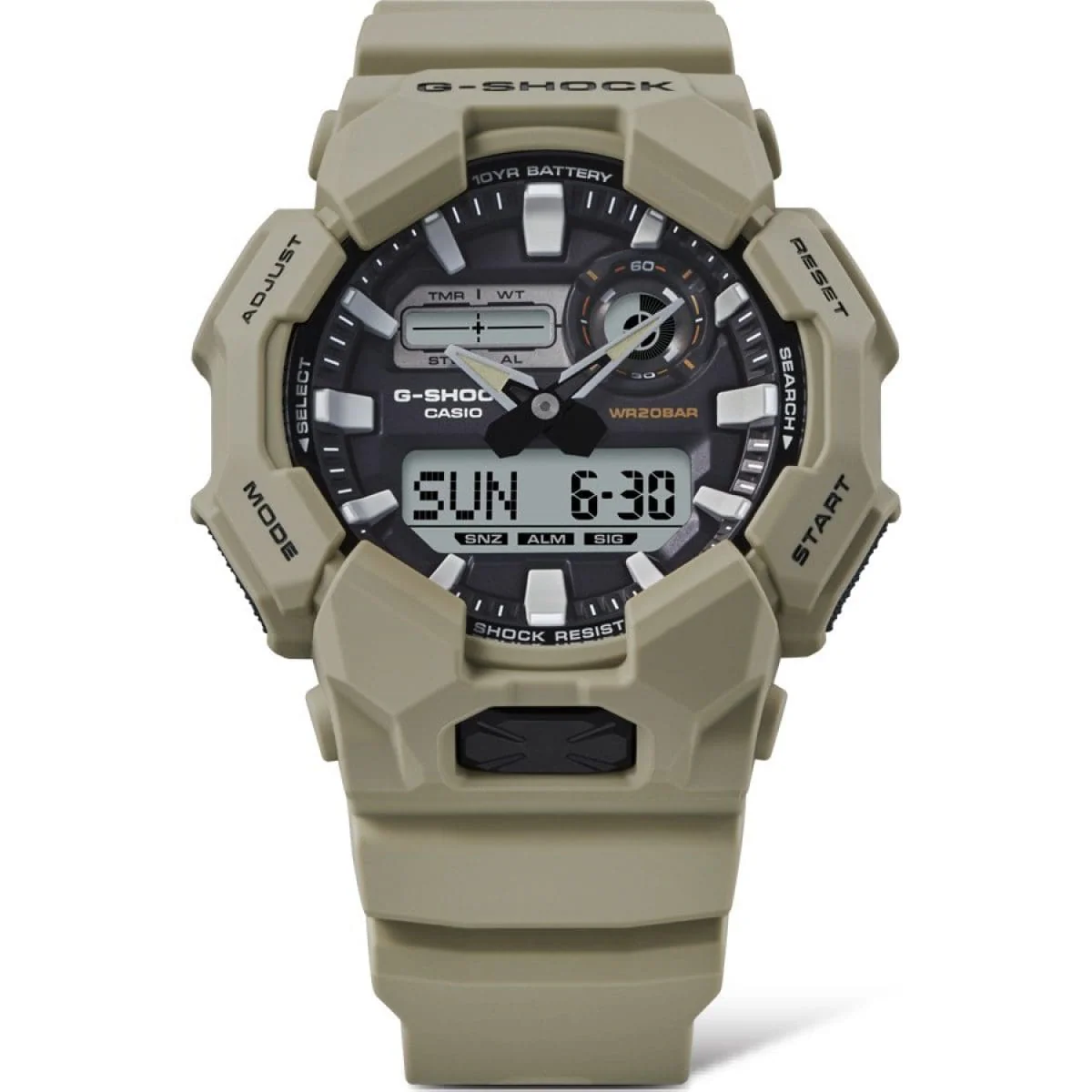 GA010-5A Beige G-Shock Dual Time Watch
