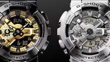 Load image into Gallery viewer, GM110D-8A G-Shock G-Steel Duel Time, Silver Dial &amp; Case, Stainless Steel Band 200M
