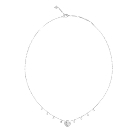 JUBN06238JWRHT/U GUESS 16-18" Aurora Pave Necklace