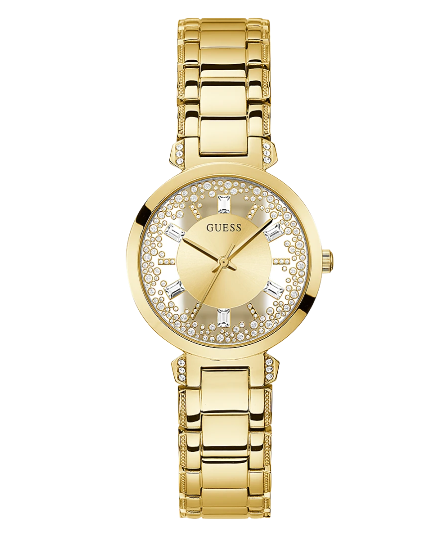 GOLD TONE CASE GOLD TONE STAINLESS STEEL WATCH