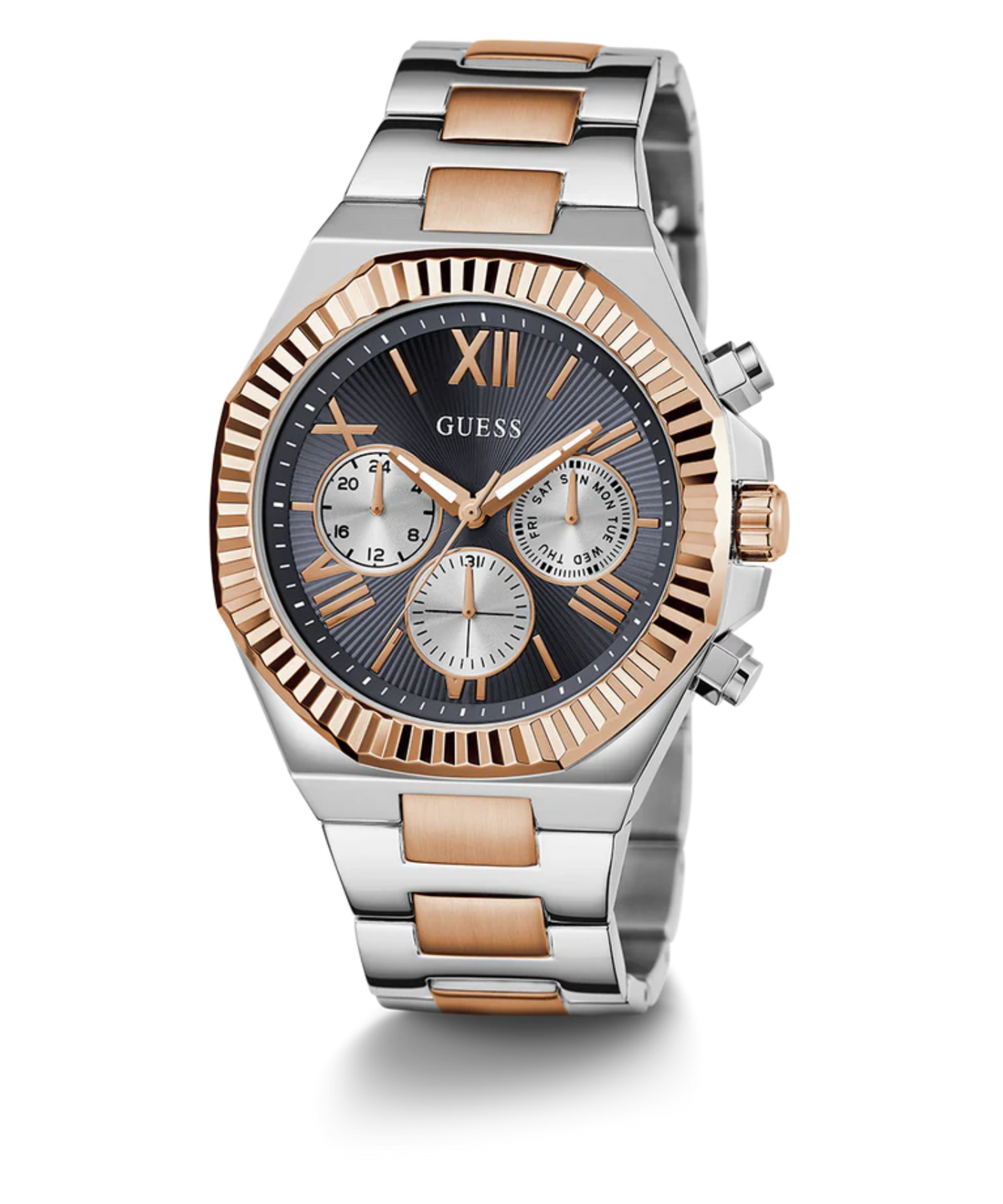 GW0703G4 Equity Men's Watch in Two-tone with Navy Blue Dial