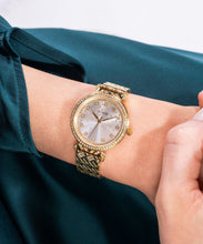 Load image into Gallery viewer, Guess Ladies Enchantment Gold Dial Watch – GW0763L2
