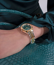 Load image into Gallery viewer, GW0767L4 GUESS Charlotte Green Dial, Gold Tone Watch
